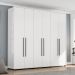 Guarda-Roupa Casal Coimbra 6 Portas 6 Gavetas Branco