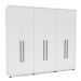 Guarda-Roupa Casal Coimbra 6 Portas 6 Gavetas Branco
