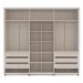 Guarda-Roupa Casal Coimbra 6 Portas 6 Gavetas Branco