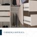 Guarda-Roupa Casal Coimbra Flex 2 Portas 6 Gavetas Branco e Freijó