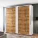 Guarda-Roupa Casal Coimbra Flex 2 Portas 6 Gavetas Branco e Freijó