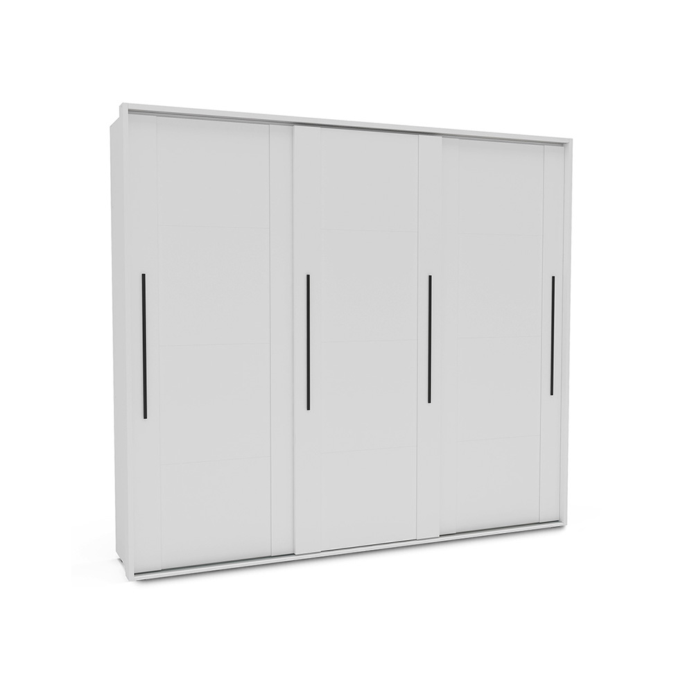 Guarda-Roupa Casal Coimbra Flex 3 Portas 6 Gavetas Branco