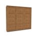 Guarda-Roupa Casal Coimbra Flex 3 Portas 6 Gavetas Freijó