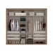 Guarda-Roupa Casal Coimbra Flex 3 Portas 6 Gavetas Freijó