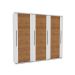 Guarda-Roupa Casal Coimbra Flex 3 Portas 6 Gavetas Freijó e Branco
