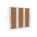 Guarda-Roupa Casal Coimbra Flex 3 Portas 6 Gavetas Freijó e Branco