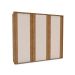 Guarda-Roupa Casal Coimbra Flex 3 Portas 6 Gavetas Off White e Freijó