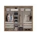 Guarda-Roupa Casal Coimbra Flex 3 Portas 6 Gavetas Off White e Freijó