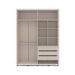 Guarda-Roupa Casal Coimbra Flex 4 Portas 3 Gavetas Branco