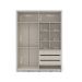 Guarda-Roupa Casal Coimbra Flex 4 Portas 3 Gavetas Branco