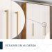 Guarda-Roupa Casal Coimbra Flex 4 Portas 3 Gavetas Freijó e Off White