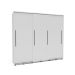 Guarda-Roupa Casal Coimbra Flex com Pés 3 Portas 6 Gavetas Branco