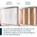 Guarda-Roupa Casal Coimbra Flex com Pés 3 Portas 6 Gavetas Branco