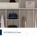 Guarda-Roupa Casal Coimbra Flex com Pés 3 Portas 6 Gavetas Branco