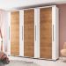 Guarda-Roupa Casal Coimbra Flex com Pés 3 Portas 6 Gavetas Branco e Freijó