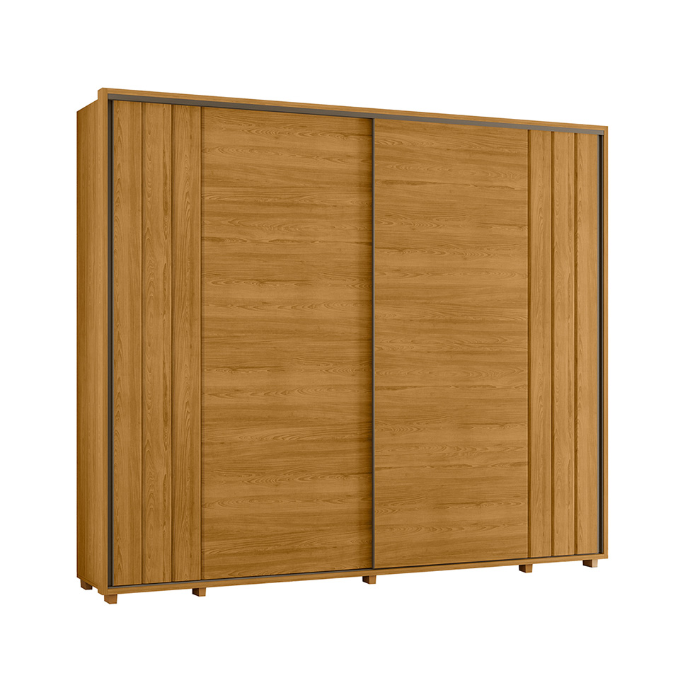 Guarda-Roupa Casal Dali 2 Portas 8 Gavetas Cumaru
