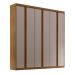 Guarda-Roupa Casal Durban 6 PT 4 GV Imbuia e Off White