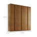 Guarda-Roupa Casal Durban 6 Portas 4 Gavetas Imbuia