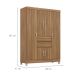 Guarda-Roupa Casal Ecom 6 Portas 2 Gavetas Amêndola