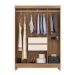 Guarda-Roupa Casal Ecom 6 Portas 2 Gavetas Amêndola e Off White