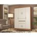 Guarda-Roupa Casal Ecom 6 Portas 2 Gavetas Amêndola e Off White