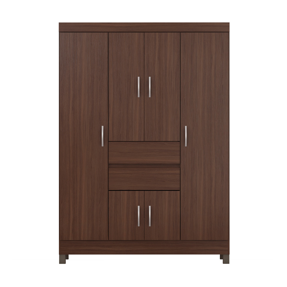 Guarda-Roupa Casal Ecom 6 Portas 2 Gavetas Café