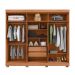 Guarda-Roupa Casal Eden 6 Portas 2 Gavetas Freijó e Off White