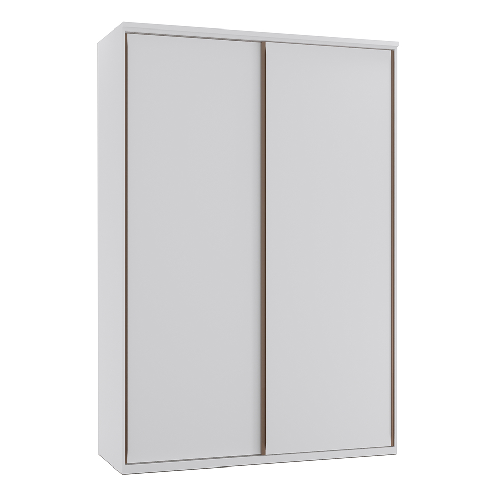 Guarda-Roupa Casal Elite 2 Portas 3 Gavetas Branco