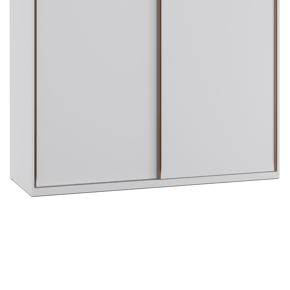 Guarda-Roupa Casal Elite 2 Portas 3 Gavetas Branco
