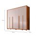 Guarda-Roupa Casal Espartacus 6 Portas 6 Gavetas Freijó e Off White