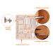 Guarda-Roupa Casal Frisado Xangai 100% MDF 6 Portas 2 Gavetas Naturalle