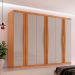 Guarda-Roupa Casal Fusion 100% MDF 6 Portas 6 Gavetas Nauralle e Off White