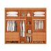 Guarda-Roupa Casal Fusion 100% MDF 6 Portas 6 Gavetas Nauralle e Off White