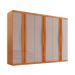 Guarda-Roupa Casal Fusion 100% MDF 6 Portas 6 Gavetas Nauralle e Off White