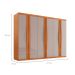 Guarda-Roupa Casal Fusion 100% MDF 6 Portas 6 Gavetas Nauralle e Off White