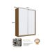 Guarda-Roupa Casal Gioh 2 Portas 3 Gavetas Freijó e Branco