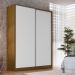 Guarda-Roupa Casal Gioh 2 Portas 3 Gavetas Freijó e Branco