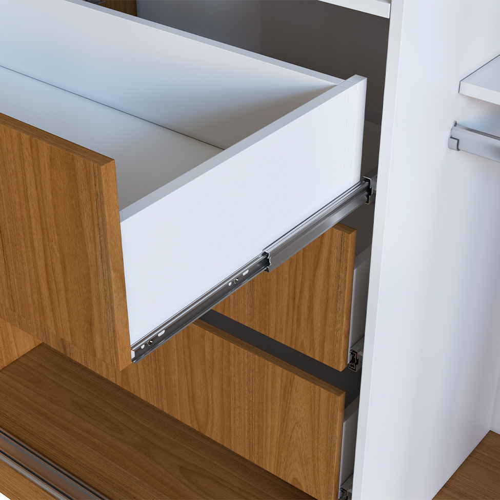 Guarda-Roupa Casal Gioh 2 Portas 3 Gavetas Freijó e Branco