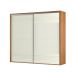 Guarda-Roupa Casal Girona 100% MDF 2 Portas 4 Gavetas Freijó e Off White