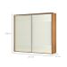 Guarda-Roupa Casal Girona 100% MDF 2 Portas 4 Gavetas Freijó e Off White