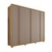 Guarda-Roupa Casal Gladiador 6 Portas 4 Gavetas Fendi e Buriti