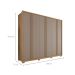 Guarda-Roupa Casal Gladiador 6 Portas 4 Gavetas Fendi e Buriti