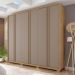 Guarda-Roupa Casal Gladiador 6 Portas 4 Gavetas Fendi e Buriti