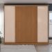 Guarda-Roupa Casal Hambers sem Pés Flex 4 Portas 4 Gavetas Canela e Macadâmia