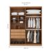 Guarda-Roupa Casal Império 4 Portas 3 Gavetas Imbuia e Off White