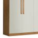 Guarda-Roupa Casal Império 4 Portas 3 Gavetas Imbuia e Off White