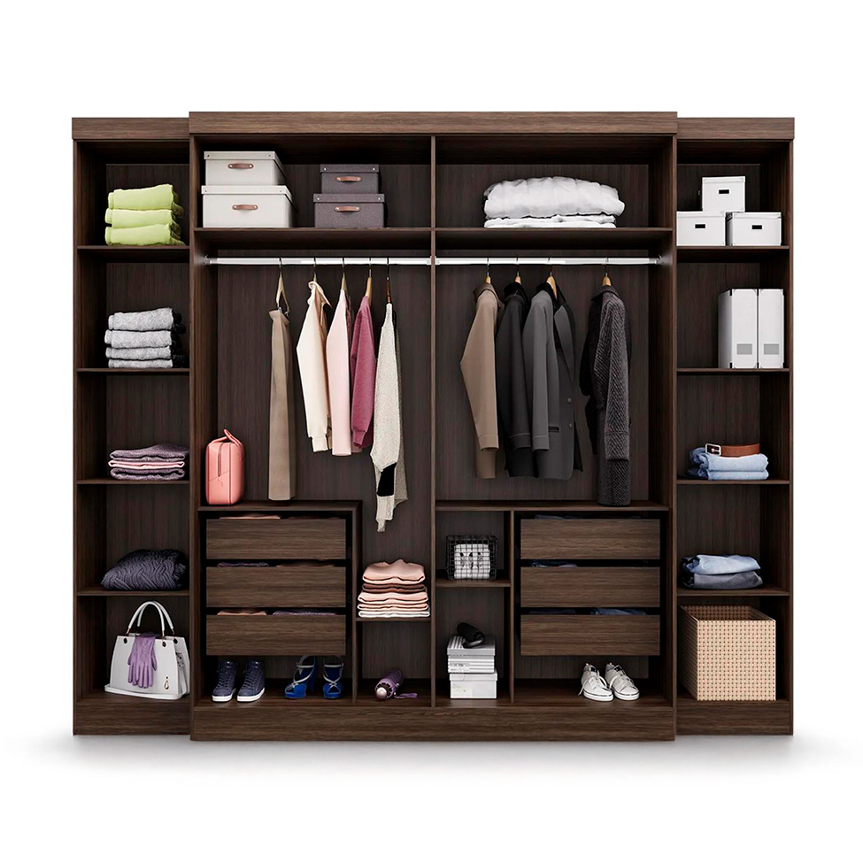 Guarda-Roupa Casal Imperial 6 Portas 6 Gavetas Capuccino
