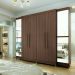Guarda-Roupa Casal Imperial 6 Portas 6 Gavetas Capuccino