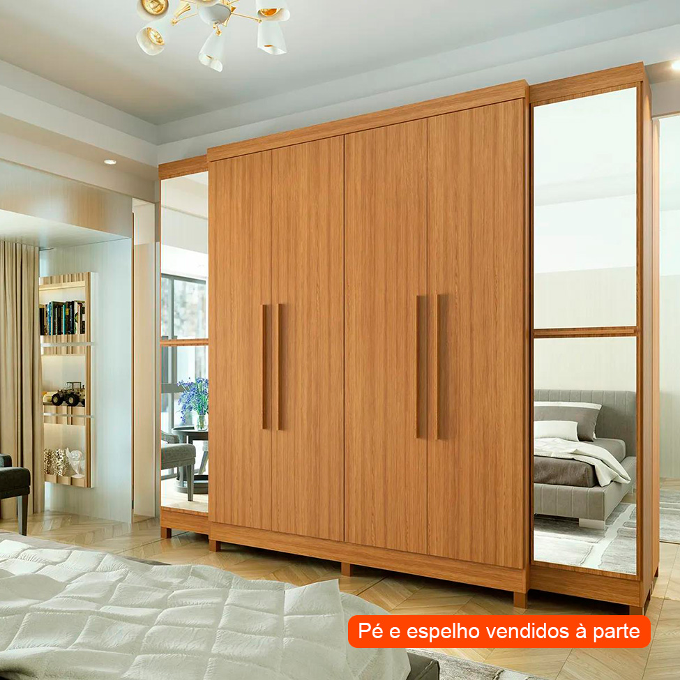 Guarda-Roupa Casal Imperial 6 Portas 6 Gavetas Freijó
