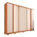 Guarda-Roupa Casal Imperial Ripado 6 Portas 4 Gavetas Freijó e Off White